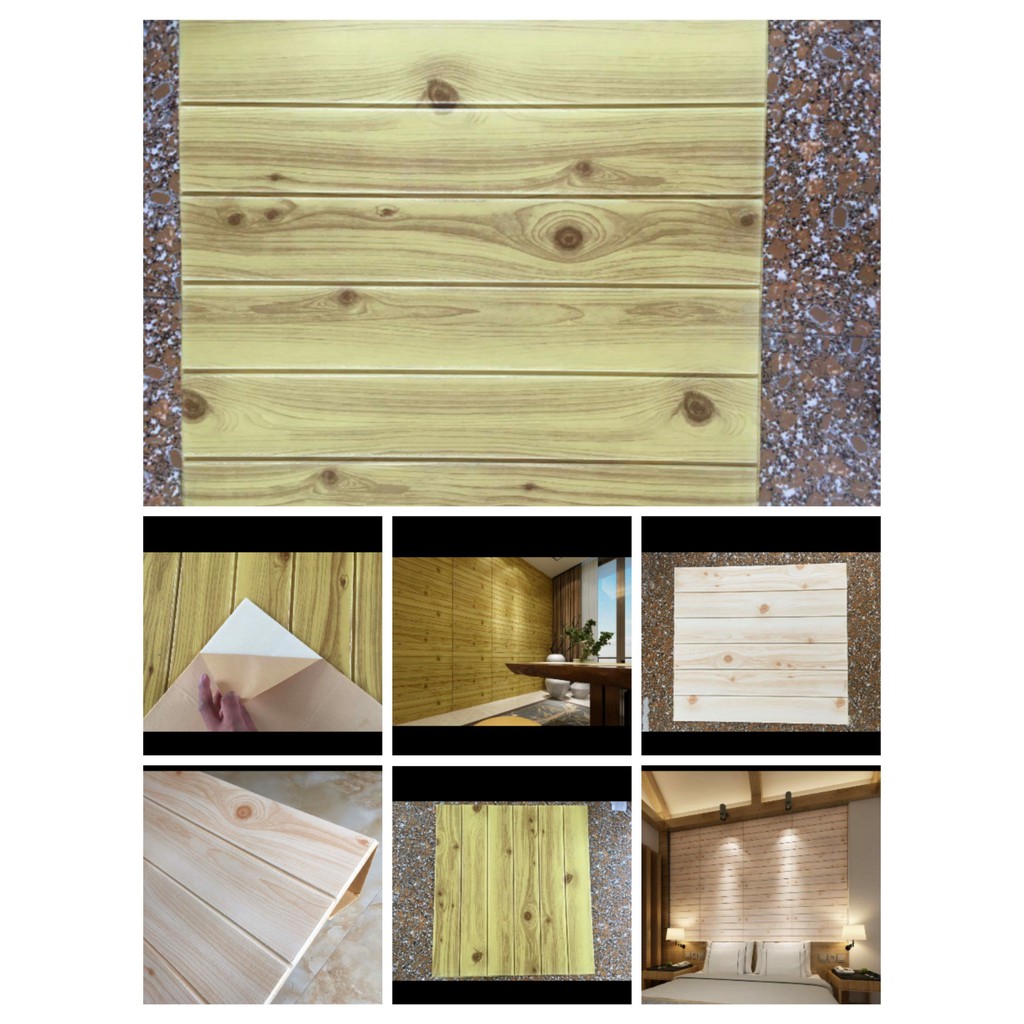 (Quận 12) Xốp dán tường giả gỗ dày 5mm | BigBuy360 - bigbuy360.vn
