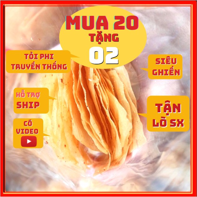 KM LỚN Mua 20 Mini - Tặng 01 Bánh Tráng Xì Ke Dẻo Mềm Bánh Tráng Trộn Phơi Sương Tây Ninh