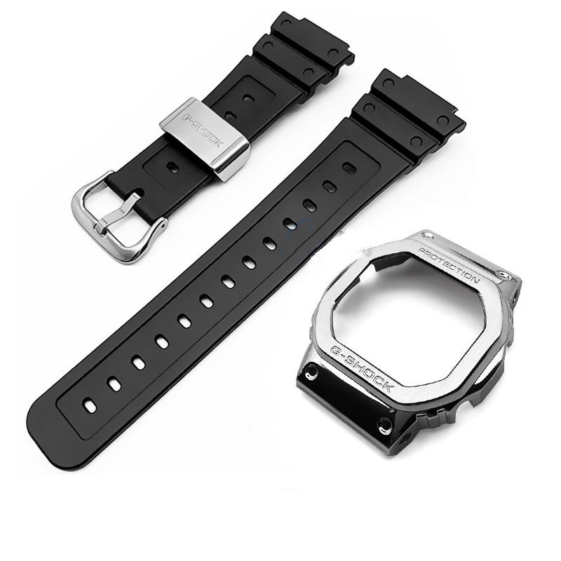 Dây Đeo Thay Thế Bằng Kim Loại Cao Su Cho Đồng Hồ Casio G-shock DW5600/5610 GW5600E Casio DW/GW5000 DW5035
