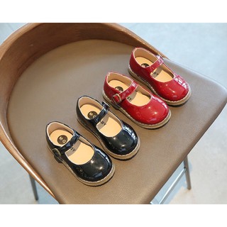 Giày búp bê da bóng dễ thương- vintage cho bé gái - G41