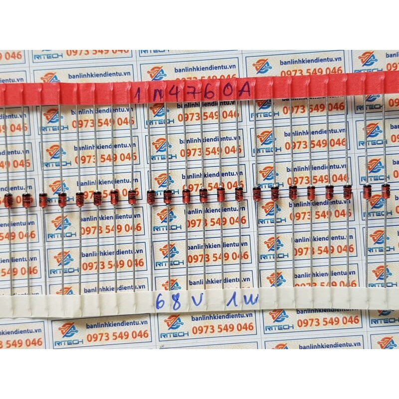 [combo 20 chiếc ] ZM4760A, 1N4760A Diode zenner 68V DO-41