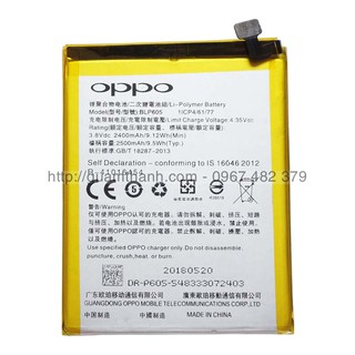 Pin oppo f1 f1w a35 dung lượng 2500mah zin cty