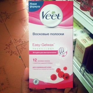 Hộp 12 miếng dán tẩy lông Veet
