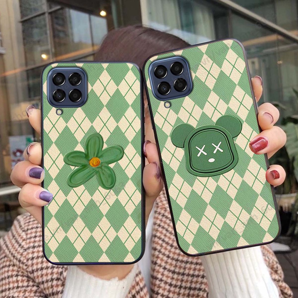 Ốp lưng Samsung M33 - M53 in hình hoa, gấu rich bear nghệ thuật, thời trang