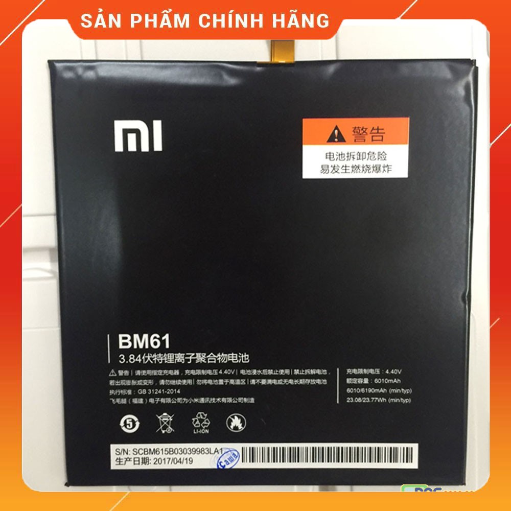 Pin Xiaomi Mipad 2 BM61  dung lượng 6010mAh zin chính hãng