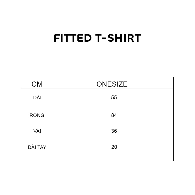 Áo thun ôm trơn – Fitted T-shirt
