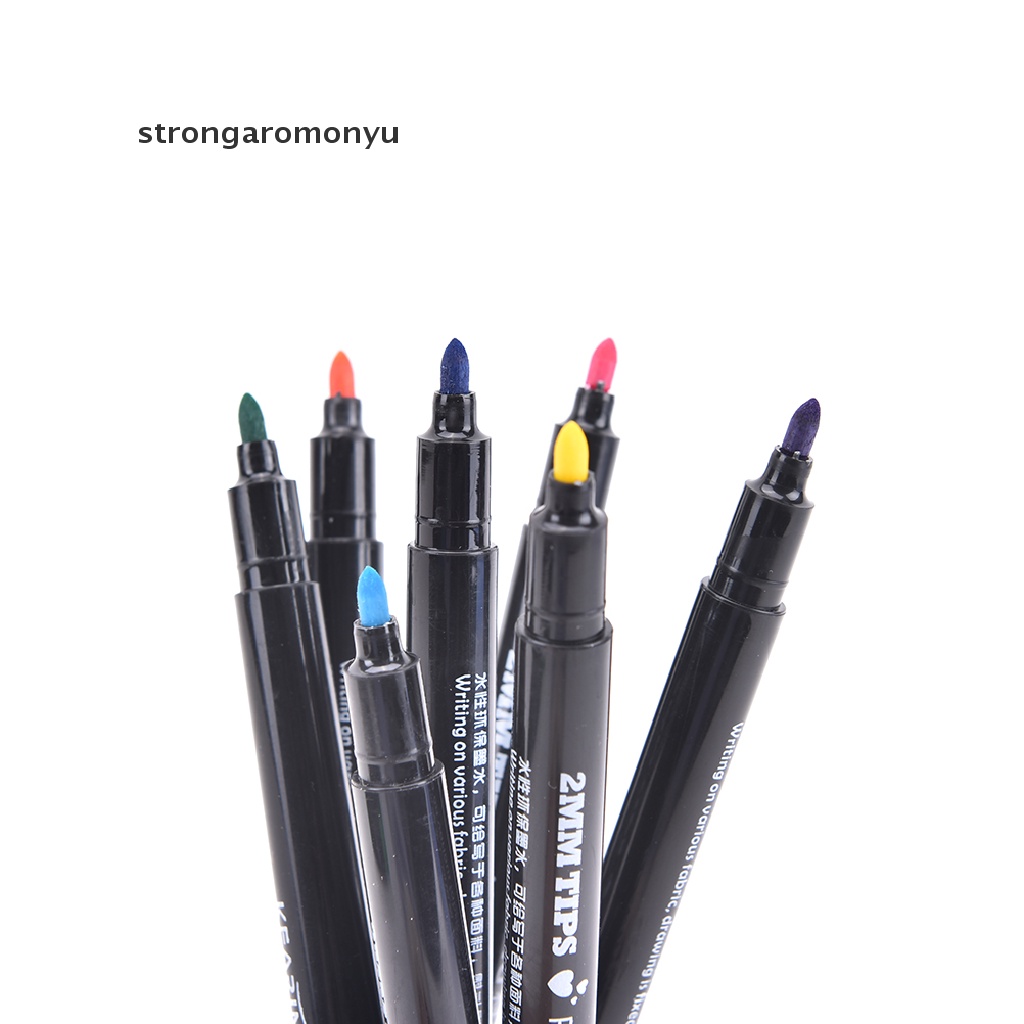 【YU】 T-Shirt Permanent Fabric Paint Marker Pen Textile Clothes Shoes DIY 20 Colors .
