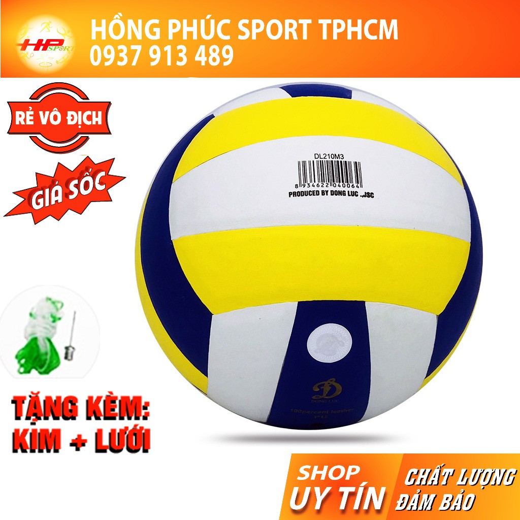 Banh bóng chuyền Động Lực New Power DL210M3 - Quả banh bóng chuyền tốt dùng trong thi đấu cho nam nữ chính hãng