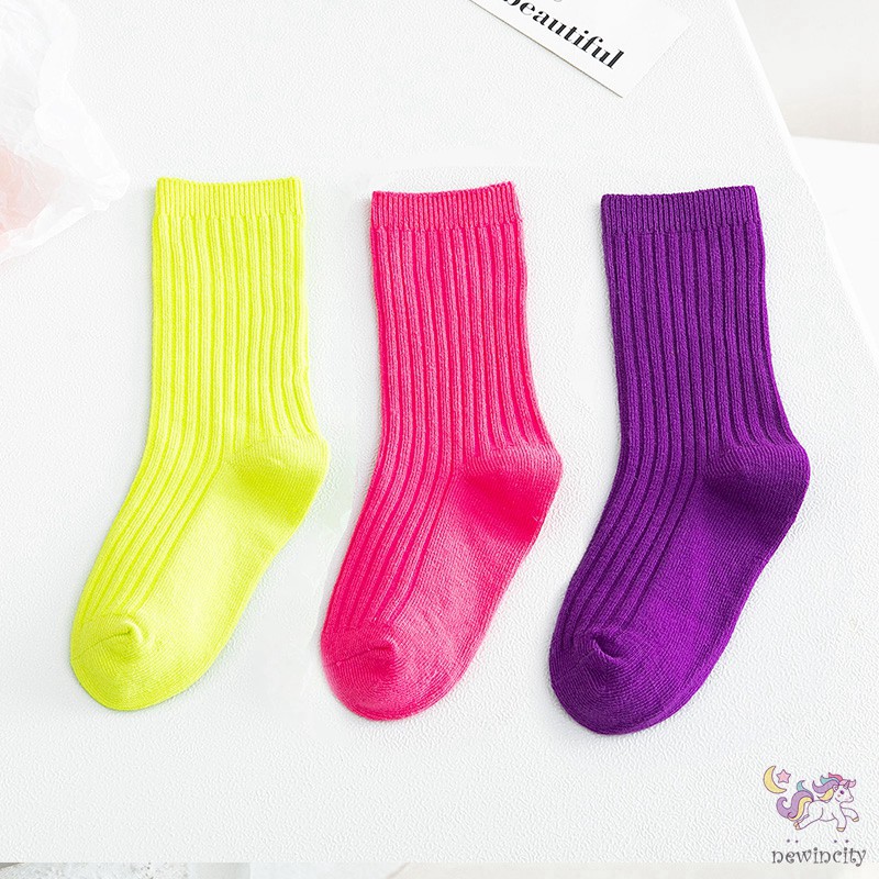 Bộ 3 Đôi Tất Cotton Thời Trang Mùa Thu Hàn Quốc Cho Bé