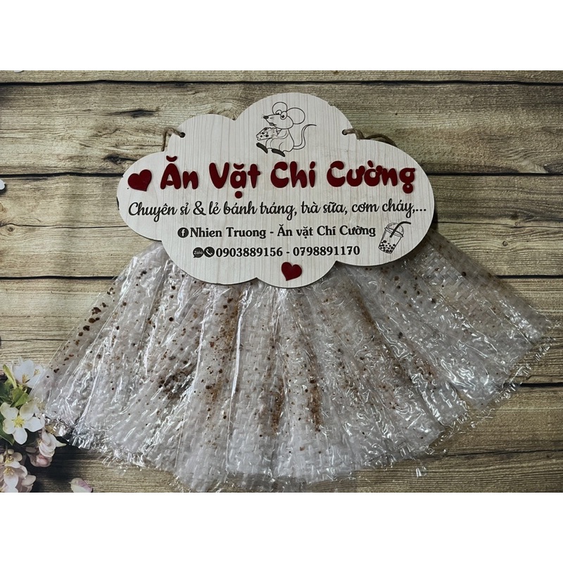 Bánh tráng tép dẹp/ muối dẹp