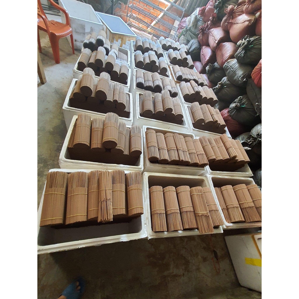 Nhang Trầm Hương Sạch Cao Cấp Nguyên Chất - Trầm Tự Nhiên, Ít Khói, Hương Thơm Dịu Nhẹ VTTH48