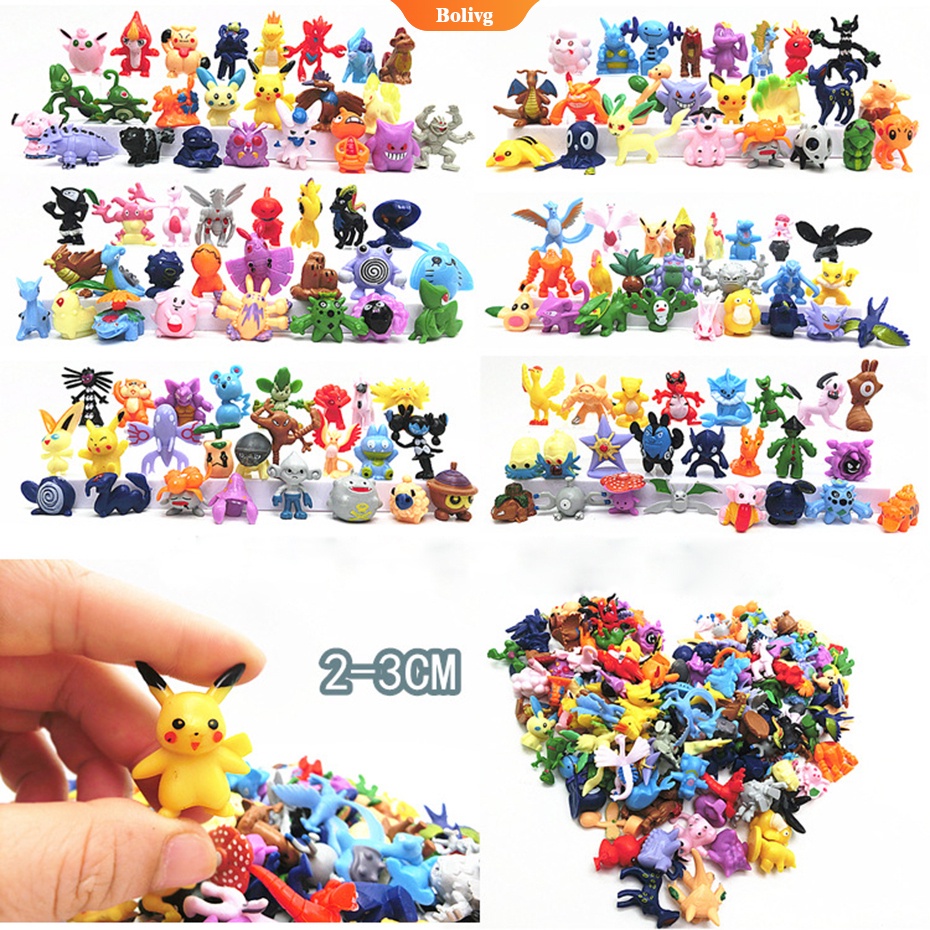Set 24/144 mô hình nhân vật hoạt hình Pokemon mini vui nhộn làm quà tặng cho bé