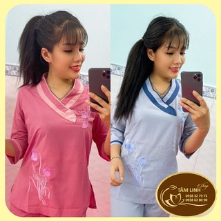Đồ Lam Đi Chùa_Mẫu Tim Bầu