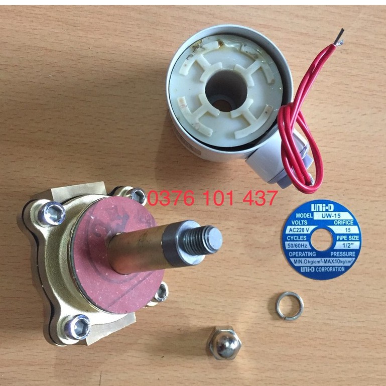 SALE Van điện từ đóng mở nước khí nén dầu chất lỏng unid uw15