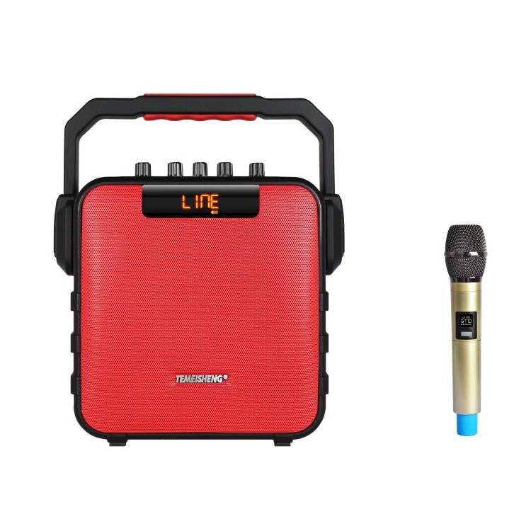 Loa karaoke mini xách tay Temeisheng SL 0526, Loa bluetooth mini hát karaoke gia đình âm thanh cực hay + Tặng 1 micro