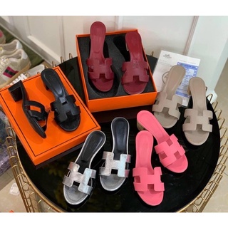 Dép guốc HM da sần clasic fullbox