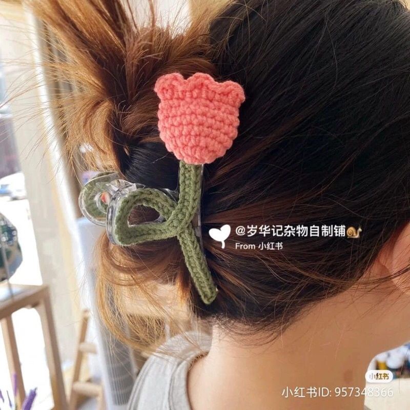 Kẹp càng cua móc len_handmade