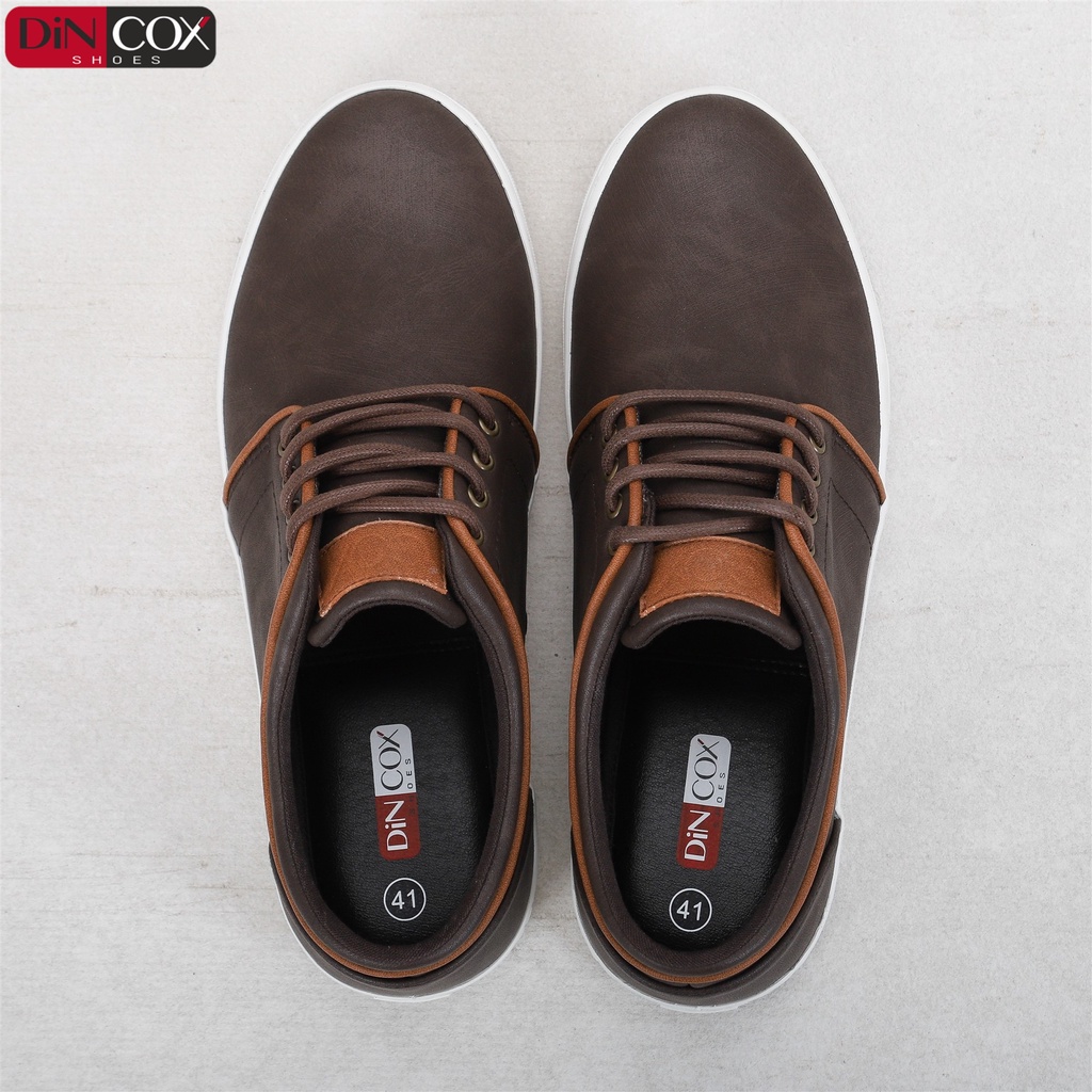 Giày Sneaker Da Nam DINCOX C03 Khí Chất Lịch Thiệp Brown