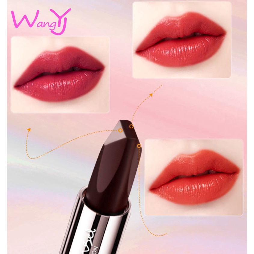 Son Lì Ba Màu Tùy Chọn Hình Viên KIm Cương Trang Điểm Chuyên Nghiệp