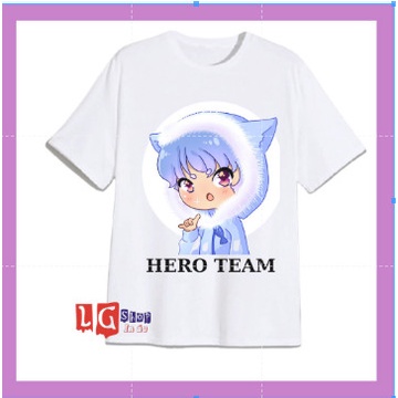 ÁO THUN HERO TEAM CHO BÉ GÁI ( ĐỦ SIZE ÁO, TỪ 10KG ĐẾN 90KG)