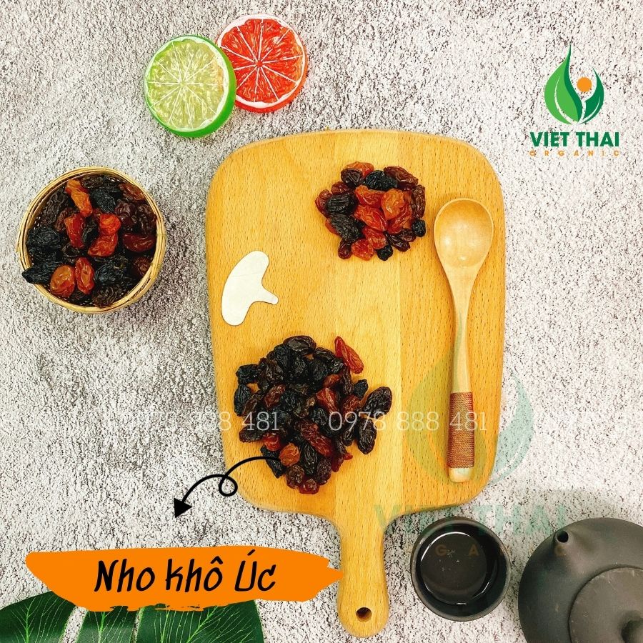 Nho khô Úc Mourad's Mix 3 loại ( 500Gr ) Chua Ngọt ngon loại 1 - Tốt cho sức khoẻ, tặng quà cực chất lượng