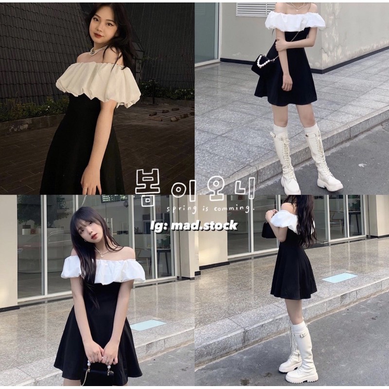 K] 🌿 VÁY TRỄ VAI NGỰC BỒNG UV 🌿 ĐẦM HỞ VAI DỄ THƯƠNG 🍑 | BigBuy360 - bigbuy360.vn