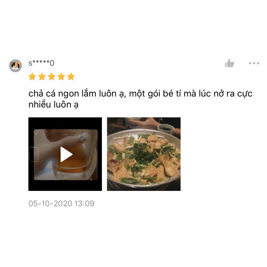 Chả cá Hàn Quốc Busan 450gr tem xanh chuẩn vị dai, thơm, làm chả cá xiên que hoặc canh chả cá