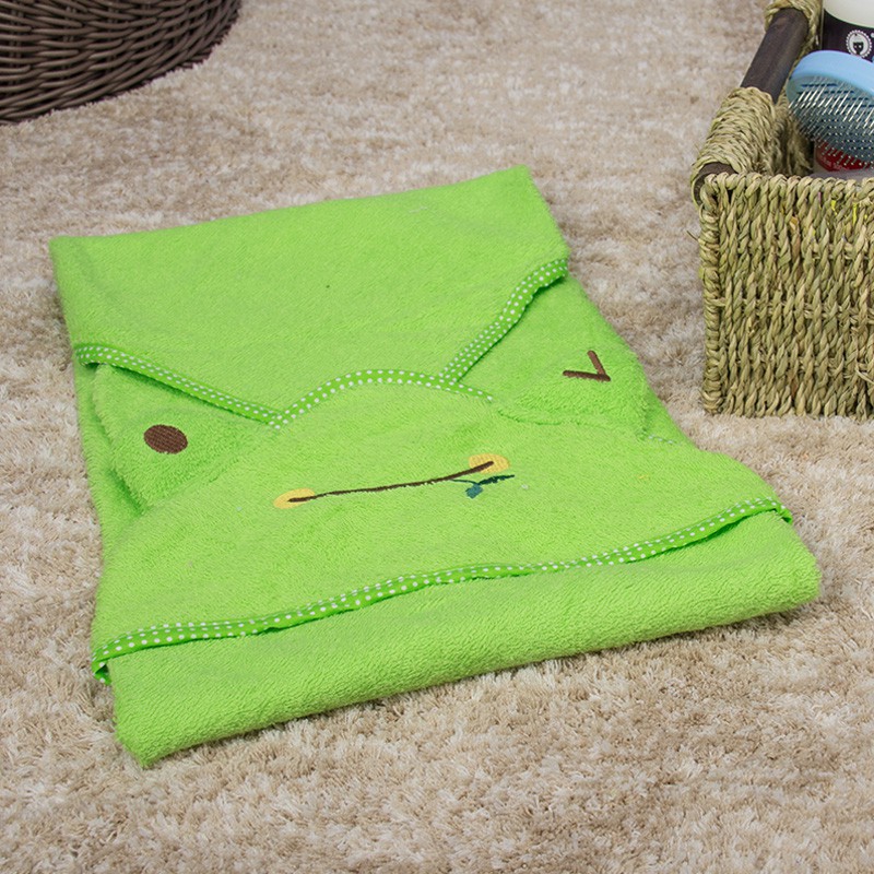 Khăn Tắm Cho Thú Cưng Bằng Cotton Nguyên Chất In Họa Tiết Hoạt Hình Dễ Thương 6 Kiểu Và 2 Lựa Chọn