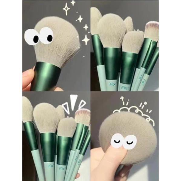 Bộ cọ trang điểm Fix 13 món kèm Túi siêu hót hit vừa rẻ vừa đẹp (không hộp)