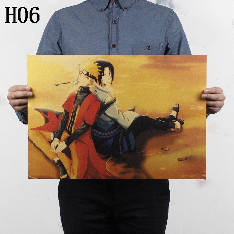 Miếng dán tường 51.5cmX35.5cm họa tiết phim hoạt hình Naruto độc đáo ấn tượng | BigBuy360 - bigbuy360.vn