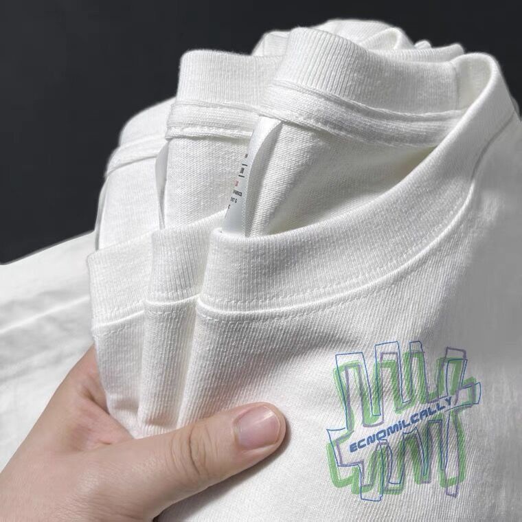 Áo Thun 100% Cotton Nguyên Chất Ngắn Tay Thời Trang Mùa Hè Hàn Quốc Cho Nữ