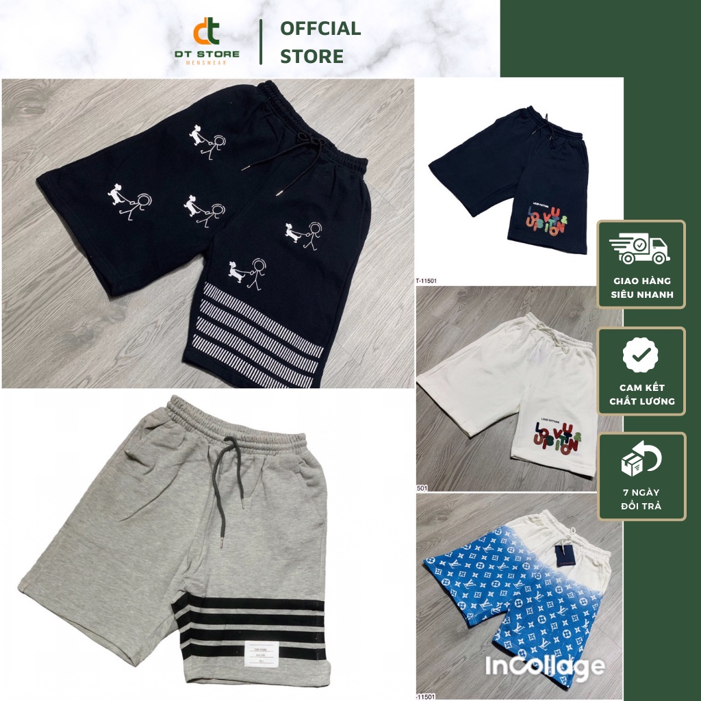 Quần Đùi Nam Lv In Hình Họa Tiết Đa Dạng Siêu Đẹp - Quần Ngố Nam Lv In Họa Tiết Cao Cấp DT STORE MENWEAR