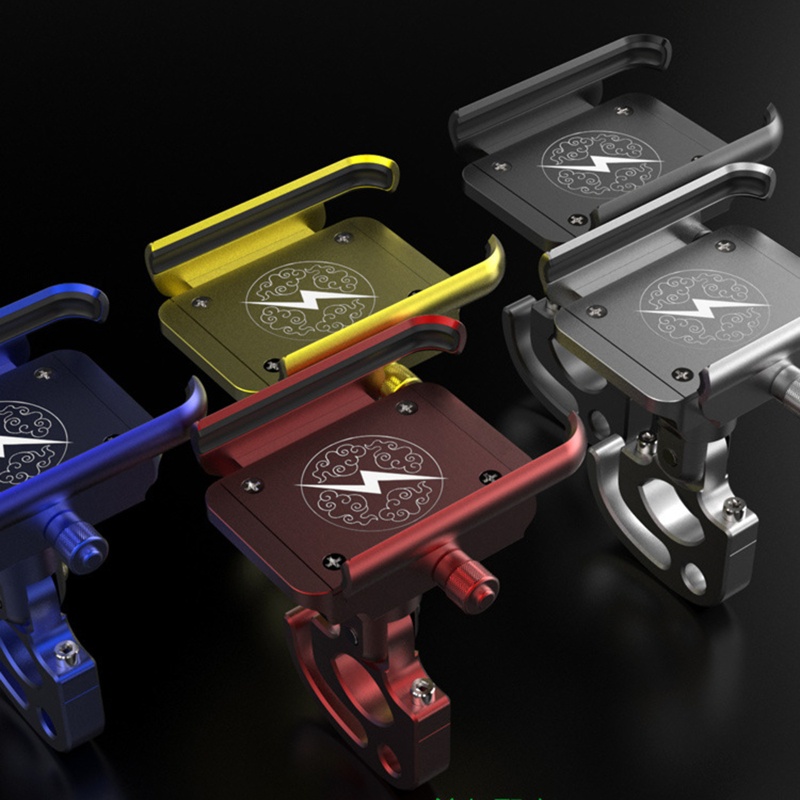 Zzz 360° Giá Đỡ Điện Thoại Bằng Nhôm Có Thể Điều Chỉnh Chống Trượt Gắn Xe Đạp Tiện Dụng