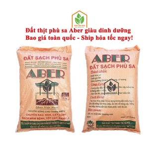 Đất sạch phù sa Aber, 10kg đất thịt giàu dinh dưỡng Aber trồng rau, hoa, cây cảnh an toàn