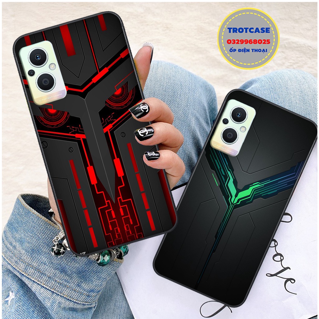 Ốp lưng điện thoại Oppo Reno 7Z 5G - in hình vân điện quang xanh đen , vàng đen , siêu đẹp , sang trọng