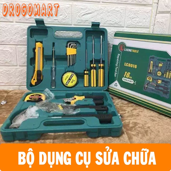 Bộ Dụng Cụ Sửa Chữa Đa Năng 16 Chi Tiết, Thép Hợp Kim Siêu Bền