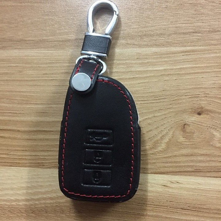 Bao da chìa khóa, da thật 4D, ốp da chìa khóa xe ô tô theo xe Toyota Vios 2019 đến nay