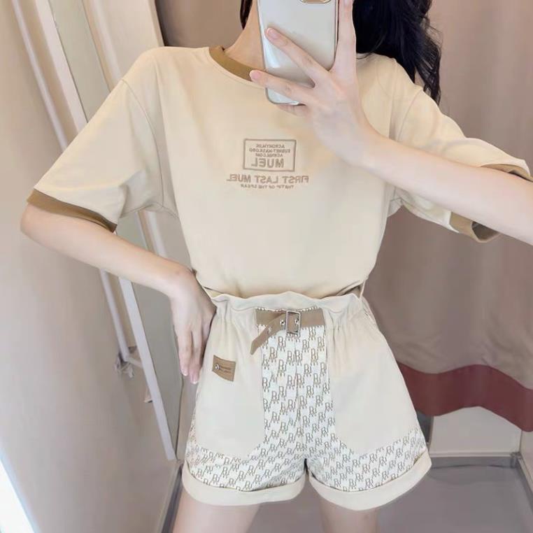 [ 𝐅𝐑𝐄𝐄 𝐒𝐇𝐈𝐏 ] BỘ ĐÙI BE PHỐI CHỮ BO CỔ THÊU CHỮ NẮP TÚI HỌA TIẾT CAO CẤP