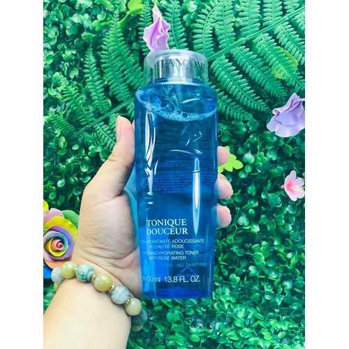 Nước hoa hồng Lancôme Tonique Douceur 400ML mềm da dưỡng ẩm không chứa cồn, chiết xuất hoa hồng, sạch da, dưỡng ẩm.