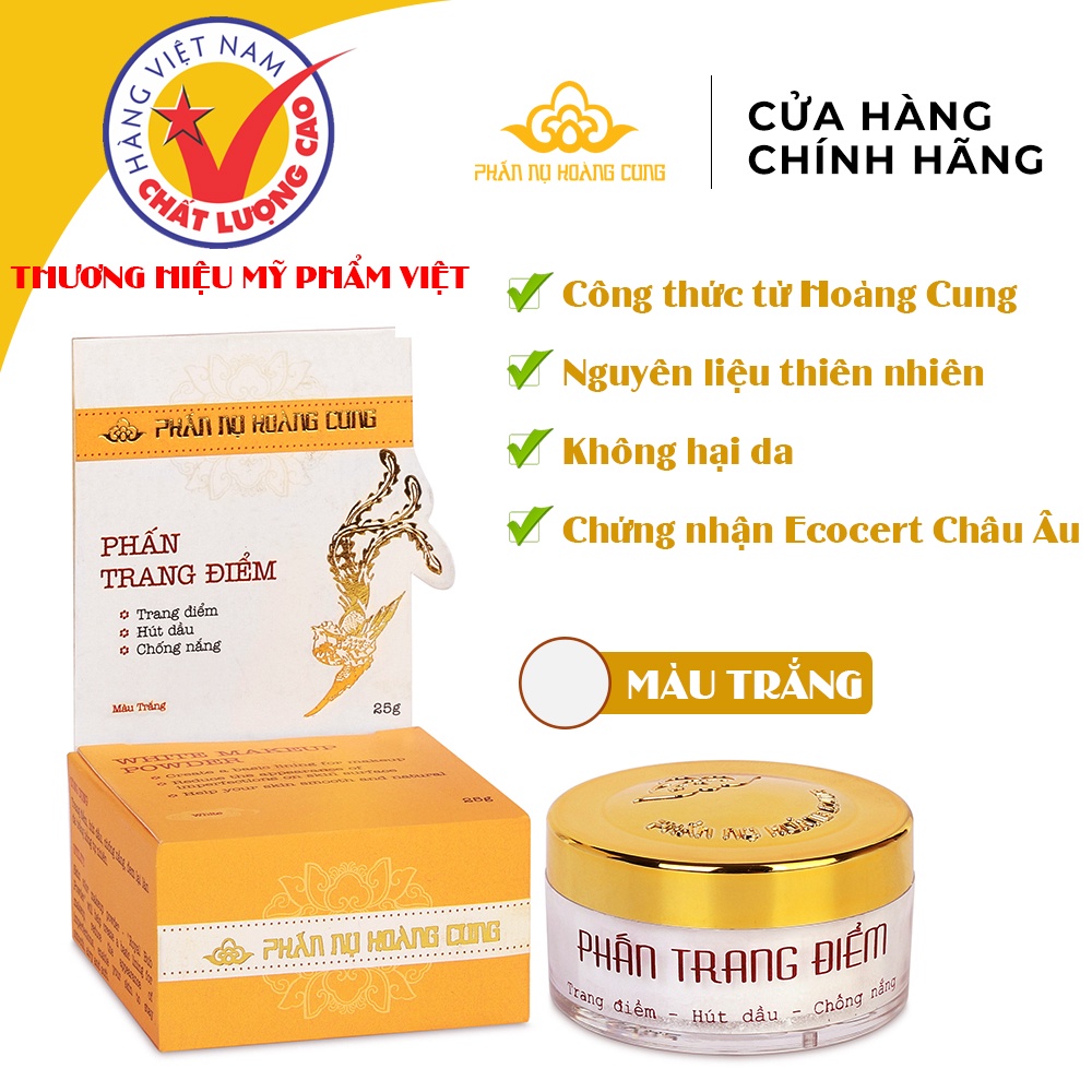 Phấn trang điểm màu trắng
