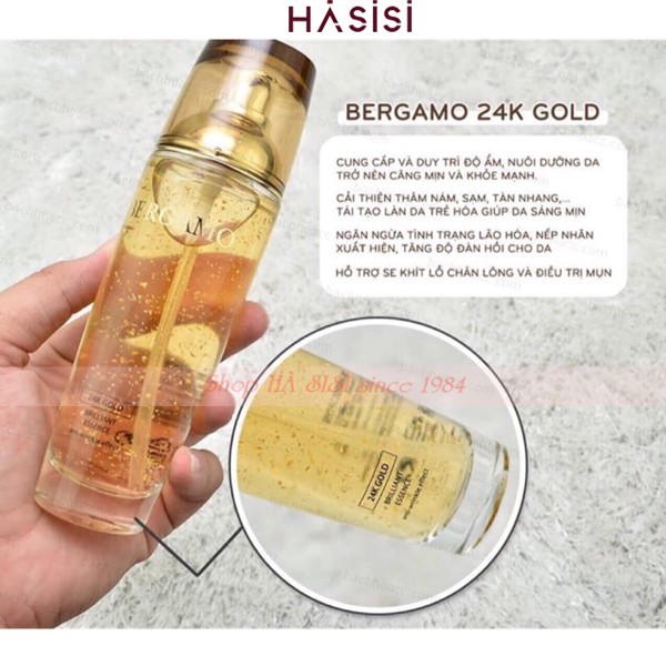 Tinh Chất Dưỡng Da Chống Lão Hóa Vàng 24k BERGAMO 24K GOLD BRILLIANT ESSENCE 110ml