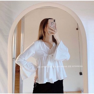 Áo peplum nơ