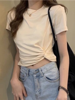 Áo xoắn eo bên sườn chất zip hottrend