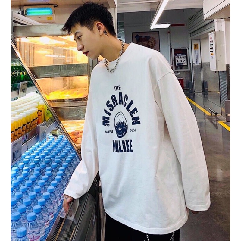 Áo thun thu đông tay dài hoạ tiết MISRACLEN - Unisex nam nữ đều mặc được | BigBuy360 - bigbuy360.vn