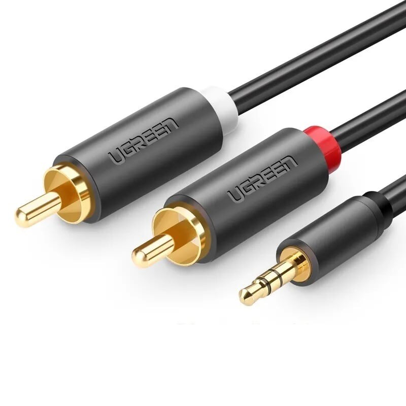 Cáp Audio 3.5mm to AV hoa sen (RCA) dài 1M Ugreen 10772 - Hàng Chính Hãng