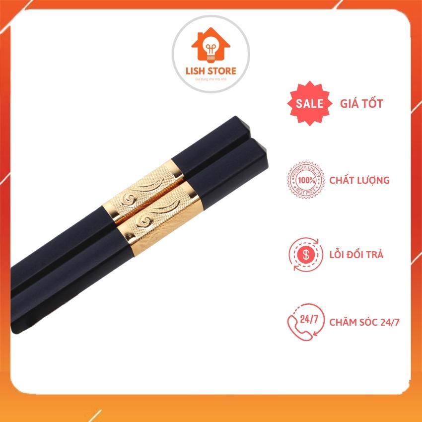 Bộ 10 Đôi Đũa Ăn Hàn Quốc Mạ Vàng, Hợp Kim Chống Mốc, Tiện Ích Cho Nhà Bếp, Bán Giá Sỉ.