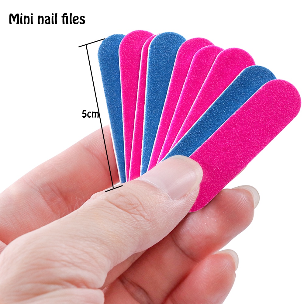 Set 100 Khối Mài Giũa Móng Tay Mini Hai Mặt Tiện Lợi