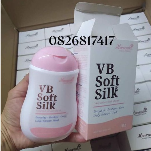 [MẪU HỒNG] DUNG DỊCH VỆ SINH PHỤ NỮ VB SOFT SILK HANAYUKI 150GAM