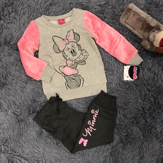 Set bộ nỉ mickey bé gái dư xịn