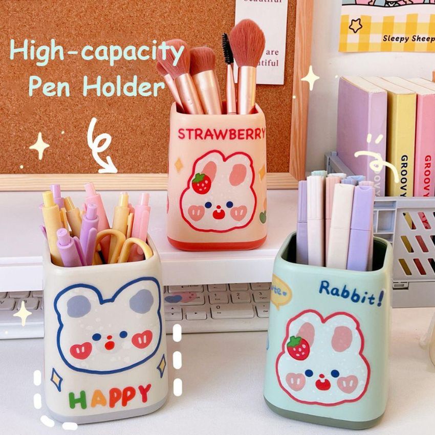 Ống Đựng Bút, Hộp Đựng Bút, Cọ Trang Điểm Để Bàn Đa Năng ,Cute - Mẫu Mới